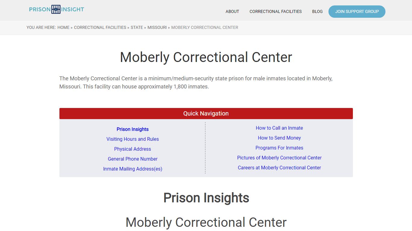 Moberly Correctional Center - Prison Insight